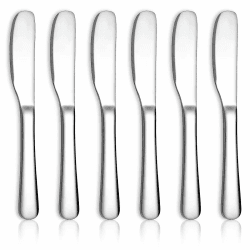 HOMQUEN Edelstahl Buttermesser, Butter Applikator, Buttermesser, Butter Applikator Messer kann für Küche-Restaurant-Party, Küche-Gadgets, Set von 6 Angebot bei HelloDeals
