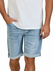 DENIMFY Jeans Shorts Herren Stretch Kurz Regular Fit DFAri Kurze Hosen Sommer Denim Einfarbig Grau Blau 31 32 33 34 36 38 40 42 44 46 34W Light Blue Denim (L114) Angebot bei HelloDeals