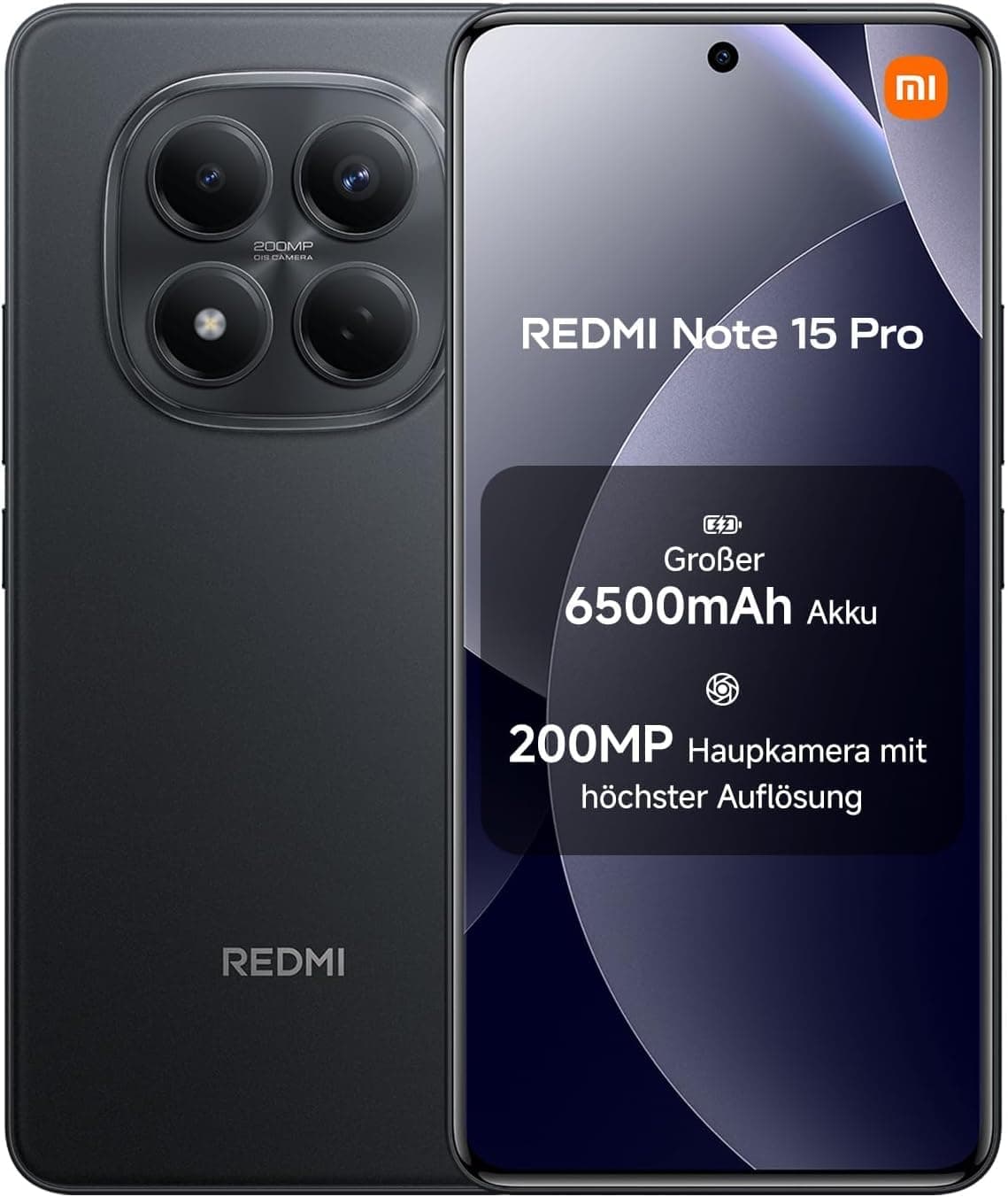 XIAOMI Redmi Note 15 Pro 4G Smartphone 12+512 GB – 6500-mAh-Akku, 200-MP-Kamera, IP65-Wasserschutz, 6,77" FHD+ AMOLED-Display, Schwarz 12+512GB Redmi Note 15 Pro 4G+120W Charge Schwarz Angebot bei HelloDeals