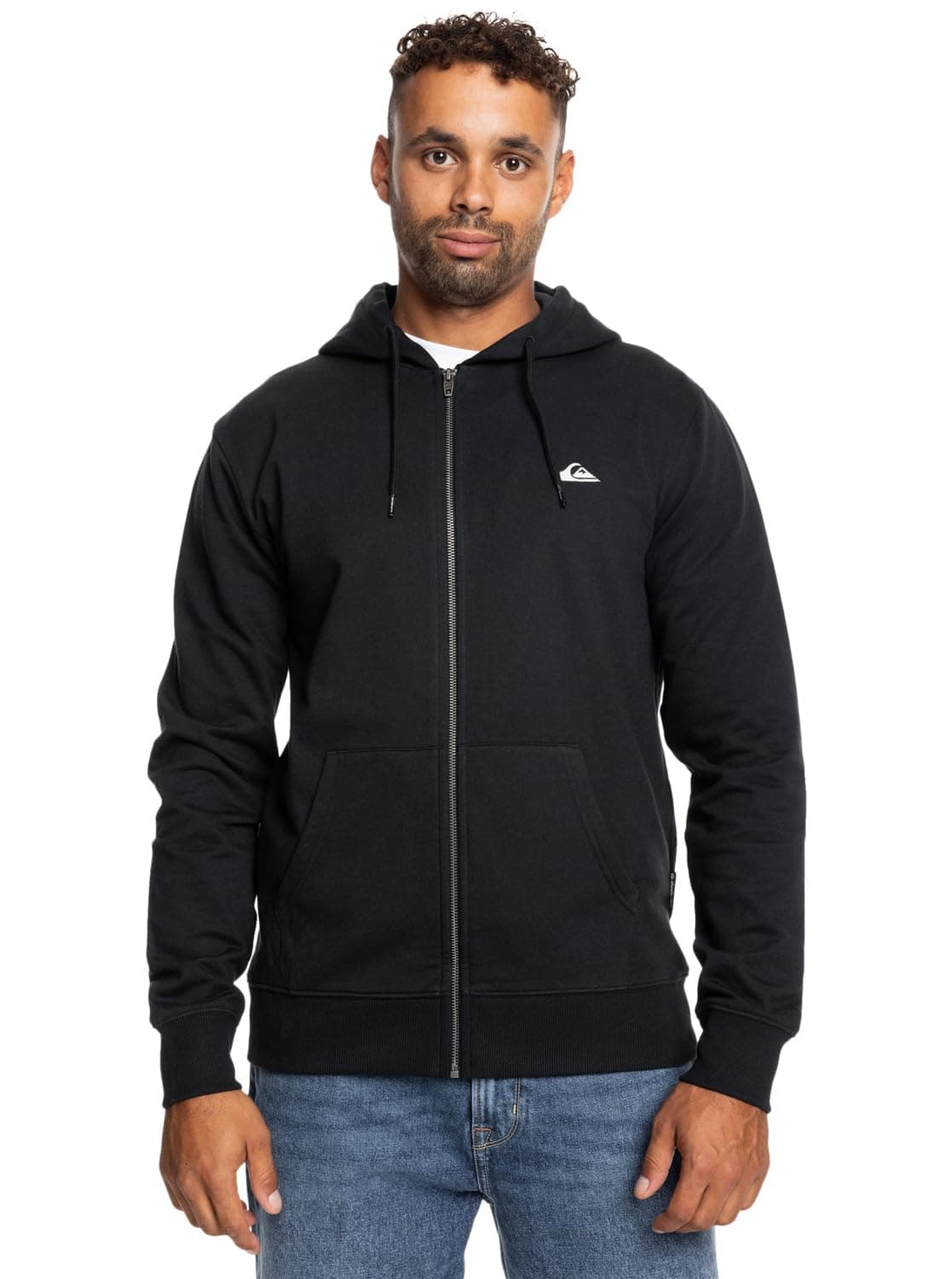 Basic - Langärmliges Sweatshirt mit Reißverschluss für Männer Angebot bei HelloDeals