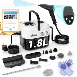 Neu Doppelsteuerung Dampfreiniger Handgerät 1,8L, US-HSD-Technologie – 99,99% Sterilisationsrate, Graphen-Heiztechnologie – Heizt Sich in 8S, Steam Cleaner ist 4m, Somit für Alle Anwendungsbereiche Weiß Angebot bei HelloDeals