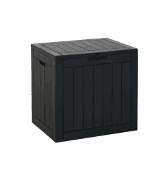 Koll Living Gartenbox Cubex 118 Liter Anthrazit Auflagenbox aus Kunststoff | Wetterfeste Kissenbox | Pflegeleichte Garten Aufbewahrungsbox | L56 x B43 x H53 cm Angebot bei HelloDeals