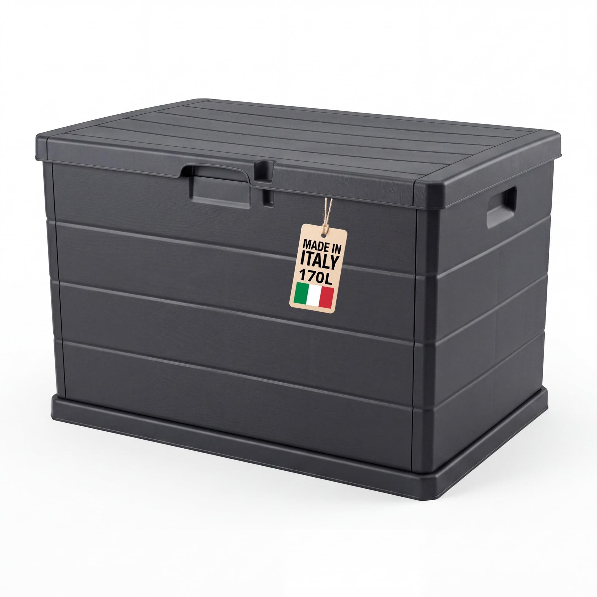 BigDean Stabile Gartenbox Kissenbox outdoor wasserdicht 78x55x52 abschließbar Made in Europe Angebot bei HelloDeals