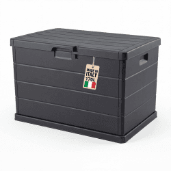 BigDean Stabile Gartenbox Kissenbox outdoor wasserdicht 78x55x52 abschließbar Made in Europe Angebot bei HelloDeals