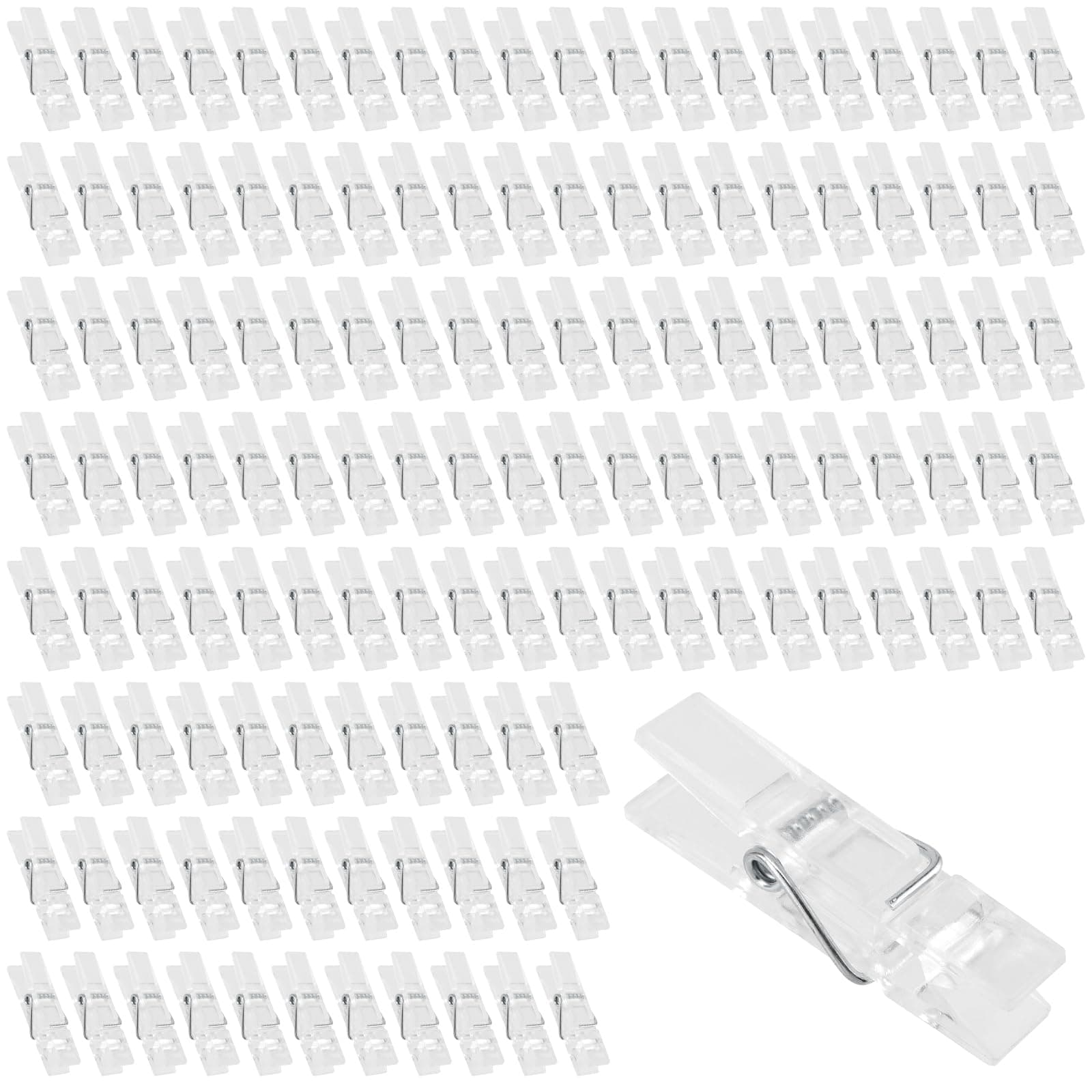 300 Stück Mini Wäscheklammern Durchsichtig, 3,5 x 1cm Mini Klammern Transparent, Kunststoff Wäscheklammern zum Basteln, Kleine Klammern für Fotos Aufhängen Angebot bei HelloDeals