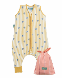 molis&co - Baby Schlafsack mit Füßen 0.5 TOG - Sommerschlafsack für Jungen - Kinder Babyschlafsack mit Beinen - 100% Baumwolle (Oeko-TEX 100), Premium Qualität - Balloons (90 cm) Balloons 90 cm (3 Jahre) Angebot bei HelloDeals