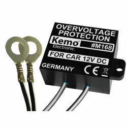 Kemo M168 Überspannungsschutz 12 V/DC. Unterdrückt Spannungsspitzen im KFZ-Bordnetz. Verhindert Beschädigung an empfindlicher Bordelektronik Angebot bei HelloDeals