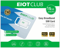 EIOTCLUB Daten-SIM-Karte, Europäische SIM Karte, 15GB | 30 Tage, Nur Daten, Ideal für Mobile WLAN-Hotspots, Router, USB-Sticks, Laptops, Tablets, Kein Vertrag, 5G/4G LTE-Netzwerk 15GB 30day Angebot bei HelloDeals