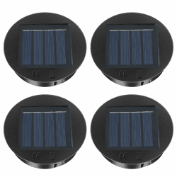 CNMTCCO Solarleuchten Ersatzteile 8cm 4 Stück, Ersatz Solarmodul für Gartenleuchte mit 600mAh Akku, IP44 Wasserdichtes Solar Ersatzdeckel LED Solarpanel für Solarlaterne, Solarlicht und DIY Deko Angebot bei HelloDeals