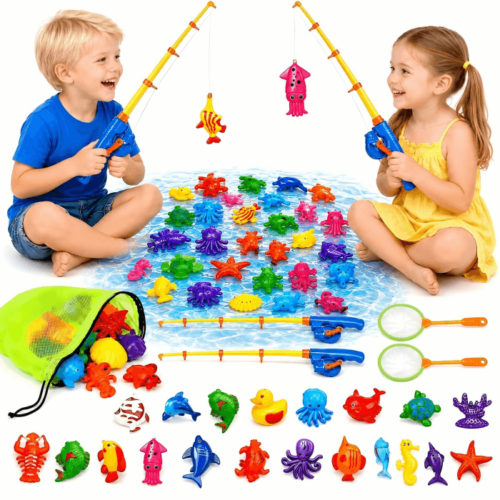 30 Pcs. Angelspiel Magnetisch Wasserspielzeug Kinder Outdoor Pool Spielzeug Kinder ab 3 4 5 Jahre Badewannenspielzeug Badespielzeug Gartenspielzeug für Kinderpool/Planschbecken/Strand 23.62 cm x 16.25 cm x 10.41 cm Angebot bei HelloDeals