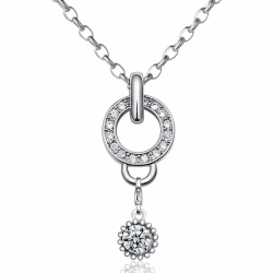 Morella Damen Charms Halskette Edelstahl 70 cm mit Charms Anhänger Amulett in Samtbeutel Angebot bei HelloDeals