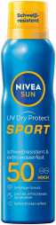NIVEA SUN UV Dry Protect Sport Sonnenspray LSF 50, 100% transparenter und erfrischender Sonnenschutz, schweißresistente & extra wasserfeste Sonnencreme mit LSF 50, 200 ml 200 ml (1er Pack) Angebot bei HelloDeals