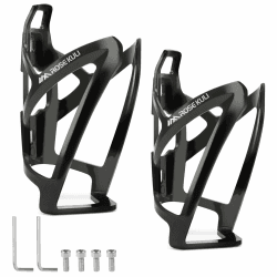 Flaschenhalter Fahrrad - 2er Pack Getränkehalter für Fahrräder, Trinkflaschenhalter für MTB und Rennräder, Schwarz Angebot bei HelloDeals