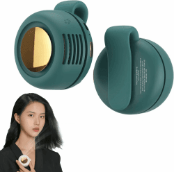 Small Clip Fan,Portable Silent Mini Bladeless Fan Clip On,Tragbarer Clip Ventilator,3 Geschwindigkeiten Mini handventilator,USB Wiederaufladbar Taillenclip-Ventilator,Für Outdoor Büro (Grün) Angebot bei HelloDeals