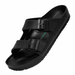 SAGUARO Hausschuhe Herren Damen Leicht Elastisch Pantoletten Klassisch Badschuhe Unisex Erwachsener Sandalen 36-48 EU Schwarz 43 EU Angebot bei HelloDeals