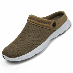 SAGUARO Unisex Clogs Sommer Hausschuhe Leicht Gartenschuhe Gr. 36-48 44 EU Braun Angebot bei HelloDeals