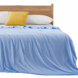 Elegear Kühldecke Sommerdecke - Japanische Arc-Chill 3.0 Kühlfasern 2in1 doppelseitige Selbstkühlende Decke für Besseren Schlaf Antiallergie und Atmungsaktive Weiche Wohndecke Reisedecke 150 x 200 cm Blau 150x200cm Angebot bei HelloDeals
