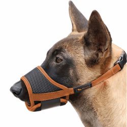 HEELE Maulkorb Für Hunde, Verstellbare Schlaufe, Atmungsaktiv, Sicherer, Schneller Sitz Für Kleine, Mittelgroße Hunde, Verhindert Das Beißen, Kauen Und Bellen (L, Braun) L Braun Angebot bei HelloDeals