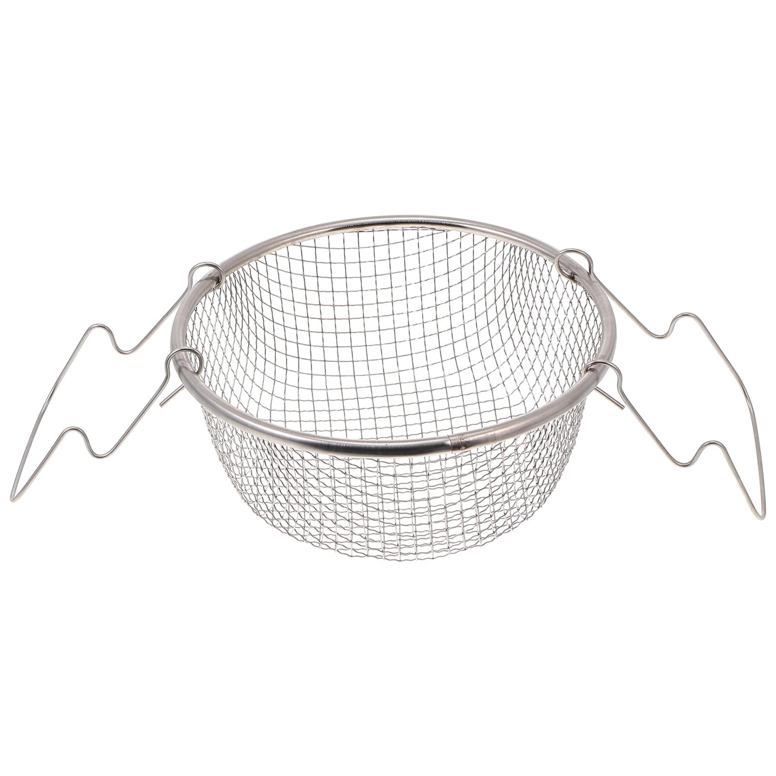 MAGICLULU Edelstahl Frittierkorb 7.09 Zoll Quadratisch Mit Ergonomischem Griff Rostfreier Bratkorb Für Pommes Frites Und Kleine Fische Küchenzubehör Für Heißluftfritteuse Und Haushalt Angebot bei HelloDeals