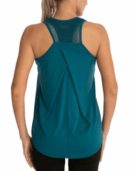 Damen Sport Tank Top Ärmelloses Leichte Fitness Top Yoga Oberteile Dunkelgrün S Angebot bei HelloDeals