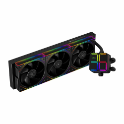 Thermalright Magic Qube 360 ARGB Black CPU-Flüssigkeitskühler, 360 Aio CPU-Kühler, drei TL-M12Q PWM-Lüfter, Digitalanzeige-Kühlerkopf, für AM4/AM5, Intel LGA1851/1700/1150/1151/1200 Schwarz Angebot bei HelloDeals