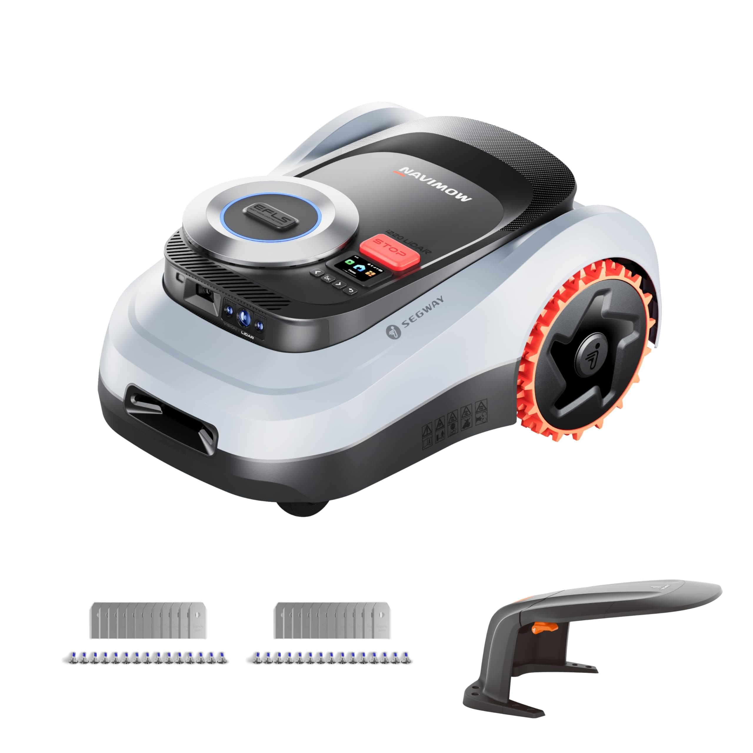 Segway Navimow i220 LiDAR Mähroboter mit Garage M + 2 Sätze Klingen (separater Versand), für 2000 m², bis 45% Steigung, Solid-State LiDAR + Vision, Auto. Kartieren, int. 4G, Ohne Antenne i220 LiDAR+Garage M+2xKlingen Angebot bei HelloDeals