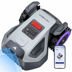 ANTHBOT M9 Mähroboter ohne Begrenzungskabel, Neuer Genie mit NRTK-Navigation & Dual-Vision, bis 900 m² (max. 1200 m²), Schnitthöhe per App, KI-Hindernisvermeidung, Rasenroboter mit 45% Steigung M9 (Aktion) Angebot bei HelloDeals