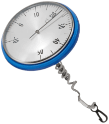 TFA Dostmann Analoges Schwimmbadthermometer, geeignet für Schwimmbad und Teich, rostfrei, bequemes Ablesen, blau Blau-Silber Angebot bei HelloDeals