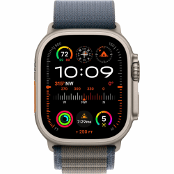 Apple Watch Ultra 2 [GPS + Cellular, 49mm] - Titangehäuse mit Alpine Loop Blau, M (Generalüberholt) Blau Medium - Armband für 145-190 mm Umfang Alpine Loop Titangehäuse Angebot bei HelloDeals