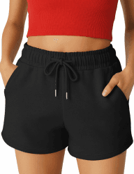 ROSS CAMP Kurze Hose Damen – Shorts Damen Sommer, Kurze Sporthose Laufshorts, Trainingshose Women Hosen Kurz Laufhose Schwarz M Angebot bei HelloDeals
