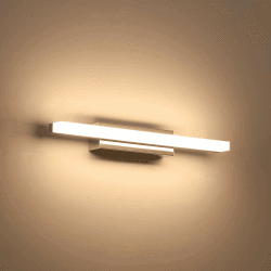 Klighten 9W 40cm LED Spiegelleuchte Bad, IP44 Badleuchte Badlampe Wand, Spiegellampe Badezimmer Lampe Wand, 110-240V, 600 Lumen, Warmweiß 3000K Chrom-warmweiß 40cm Angebot bei HelloDeals