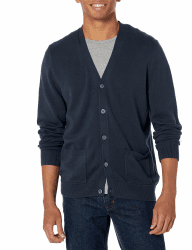 Amazon Essentials Herren Strickjacke aus Baumwolle XL Marineblau Angebot bei HelloDeals