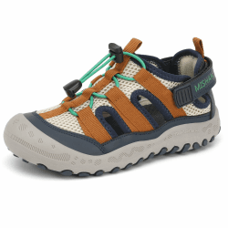 Mishansha Geschlossene Jungen Sandalen Kinder Trekking Wandern Sommer Atmungsaktiv Outdoorschuhe Gr.24-38 29 EU Braun Angebot bei HelloDeals