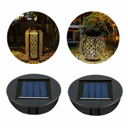 Flintronic Solarleuchten Ersatzteile, 2 Stück Solar Ersatzdeckel 8cm, Solarleuchten Ersatz Top mit LED, LED Solarmodule Ersatz für Solar Gartenleuchten, Solarlaterne und DIY 8 cm - 2 Stück Angebot bei HelloDeals