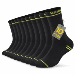 Arbeitssocken Herren 10/20 Paar Work Socken Herren Strümpfe Schwarz Sportsocken Dicke Wintersocken Frotteesocken Schwarz*10 43-46 Angebot bei HelloDeals