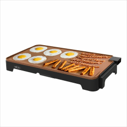 bella XL Keramik-Titan-Elektrogrillplatte, bereitet 15 Eier auf einmal zu, Healthy-Eco-Antihaftbeschichtung, mühelos zu reinigen, große versenkbare Kochfläche, 30,5 x 56 cm, Kupfer/Schwarz 30,5 x 56 cm Kupfer/Schwarz Angebot bei HelloDeals