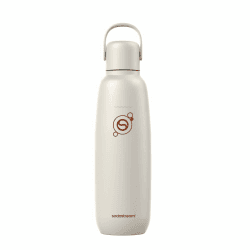sodastream 0,9L Fizz&go COOL Edelstahlflasche - Kompatibel mit DUO, E-DUO, TERRA, ENSO, ART, GAIA Wassersprudler, doppelwandige isoliert, hält bis zu 12H warm & kalt, Farbe: Sand, 1er-Pack Angebot bei HelloDeals