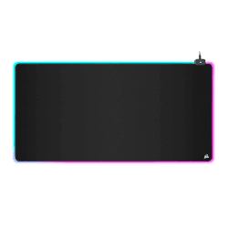 Corsair MM700 RGB Extended 3XL Gaming-Mauspad mit Stoffoberfläche - Oberfläche von 1220 × 610 mm - 360°-DREI-Zonen-RGB-Beleuchtung - USB-Hub mit Zwei Ports - rutschfeste Gummiunterlage - Schwarz 610L x 1200B mm Angebot bei HelloDeals