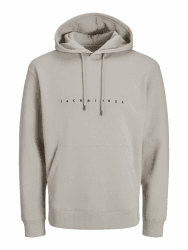JACK & JONES Herren Hoodie Kapuzenpullover JJESTAR JJ Sweat Hood - Relaxed Fit S Moonbeam Angebot bei HelloDeals