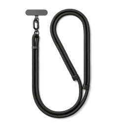 MORSUNBELA Handykette Universal Verstellbar Handyband zum Umhängen Handy Kette zum Umhängen für Reise, Outdoor, Handy Umhängeband Phone Lanyard Schwarz Angebot bei HelloDeals