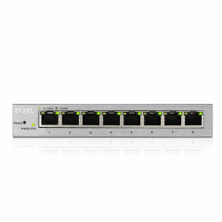 Zyxel 8-Port Gigabit Web Managed Switch | Plug & Play | VLAN, QoS, IGMP & LAG Unterstützt | Lüfterlos [GS1200-8] 8-Port | non-PoE Angebot bei HelloDeals