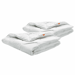 sleepling Bettdecke 135x200 cm 2er Set, Sommerdecke, Sommerbettdecke leicht 135 x 200, Made in EU, Oeko-Tex 100, Waschbar 60 Grad, 2 teilig, 2 Stück Sommerdecke 2er set 135 x 200 cm Angebot bei HelloDeals