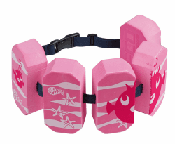 BECO Schwimmgürtel Kinder 3-6 Jahre, einstellbare Schwimmhilfe für Kinder mit 5 Blockelementen & Sicherheitsverschluss, Schwimmtrainer geeignet für 19-30 kg Pink Angebot bei HelloDeals