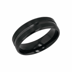 Amor Ring Edelstahl Herren Ringe, Schwarz, Kommt in Schmuck Geschenk Box 58/18,5 Angebot bei HelloDeals