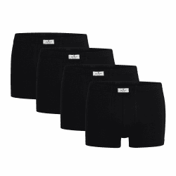 TOM TAILOR Boxershort 4er Pack Herren Basic Unterhosen aus natürlicher Baumwolle 9 Schwarz-dunkel-uni Angebot bei HelloDeals