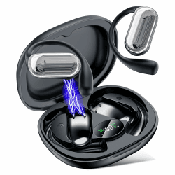 KI Übersetzer Kopfhörer Echtzeit 198 Sprachen, 4-in-1 Bluetooth 6.1 Übersetzungskopfhörer 50 Std Sprachübersetzer Kopfhörer Live Übersetzung Open Ear Translating Ohrhörer für Business,Reisen,Studie Satin schwarz Angebot bei HelloDeals