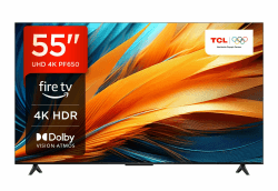 TCL 55PF650 55-Zoll 4K Ultra HD, HDR TV, Smart LED Fire TV (Dolby Vision, Dolby Atmos, DTS, HDR 10, Alexa integriert, Airplay2, Miracast) 55 Zoll UHD Angebot bei HelloDeals