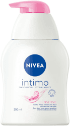 NIVEA Intimo Waschlotion Sensitive (250 ml), Intim Waschgel mit Milchsäure, Kamillenextrakt und Panthenol, Intim Waschlotion für sensible Haut 250 ml (1er Pack) Einzeln Angebot bei HelloDeals