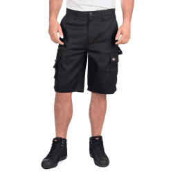 Lee Cooper Workwear Herren Klassische Mehrfachtaschen Cargo Shorts Schwarz 54 Angebot bei HelloDeals