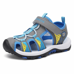 Mishansha Sandalen Jungen Trekkingsandalen Kinder Geschlossene Sommer Sandalen Gr.25-38 EU Grau 31 EU Angebot bei HelloDeals
